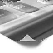 Highland Koe met Hair Styling Producten Badkamer Poster (Hoek)