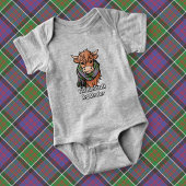 Highland Koe met MacDonald of Clanranald Scarf Romper