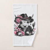 Highland Koe met Pet Bad Handdoek (Handdoek)