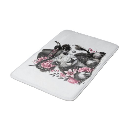 Highland Koe met Pet Badmat (Gekanteld)