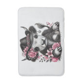 Highland Koe met Pet Badmat (Voorkant Verticaal)