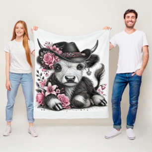 Highland Koe met Pet Fleece Deken