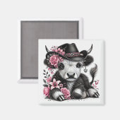 Highland Koe met Pet Magneet (Voorkant / Achterkant)