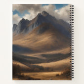 Highland Koe met Rob Roy MacGregor Tartan Sjaal Notitieboek (Achterkant)