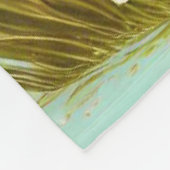 Highland Koe met vlinders en voorjaarsbloemen Fleece Deken (Hoek)