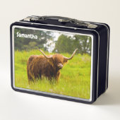 Highland Koe Metal Lunchbox (Achterkant)