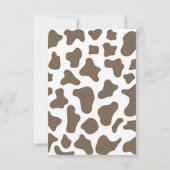 Highland Koe Mijn eerste Rodeo 1e Verjaardag Bedankkaart (Achterkant)