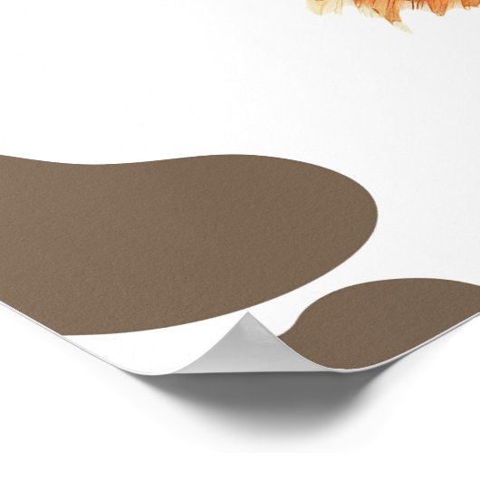 Highland Koe Mijn eerste Rodeo Milestone Verjaarda Poster (Hoek)