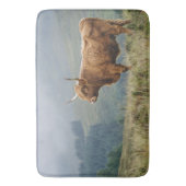 Highland Koe Misty Morning Badmat (Voorkant Verticaal)