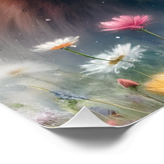 Highland Koe Moederdag cadeau idee Perfect Poster (Hoek)