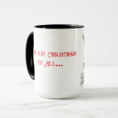 Highland Koe "Moo-ry Christmas" Koffie Mok Cup (Voorkant links)