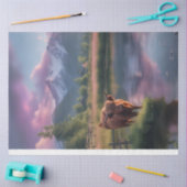 Highland Koe Mountain Boerderij Tissuepapier (Craft)