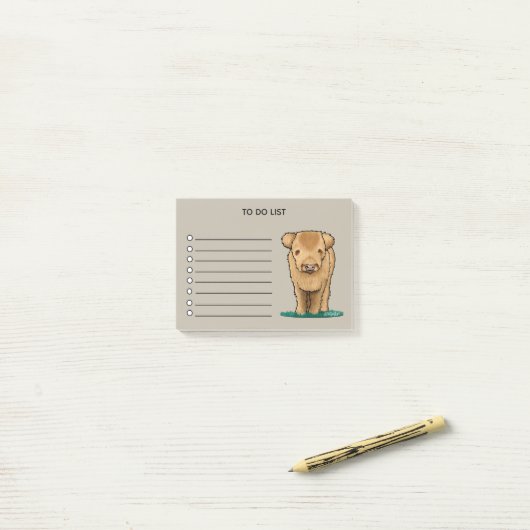 Highland Koe Note Pad (Op bureau)