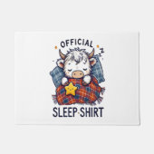 Highland Koe, officiële slaap Deurmat (Voorkant)
