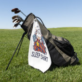 Highland Koe, officiële slaap Golfhanddoek (Groen)