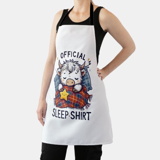 Highland Koe, officiële slaap Schort (Insitu)