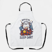 Highland Koe, officiële slaap Schort (Voorkant)