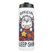 Highland Koe, officiële slaap Thermosbeker (Voorkant)