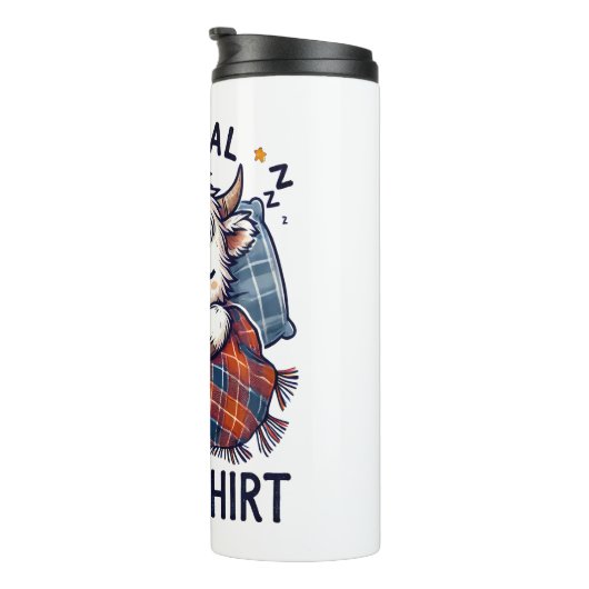 Highland Koe, officiële slaap Thermosbeker (Geroteerd rechts)