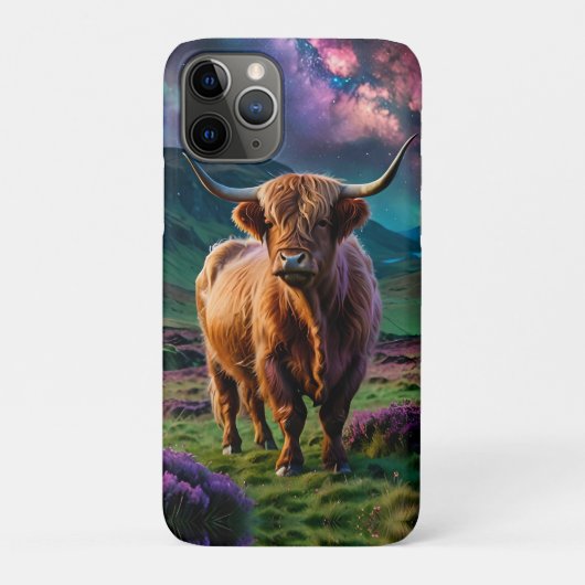 Highland Koe onder de sterren Case-Mate iPhone Case (Achterkant)
