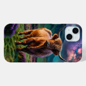 Highland Koe onder de sterren Case-Mate iPhone Case (Achterkant (horizontaal))