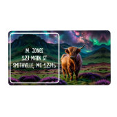 Highland Koe onder de sterren Etiket (Voorkant)