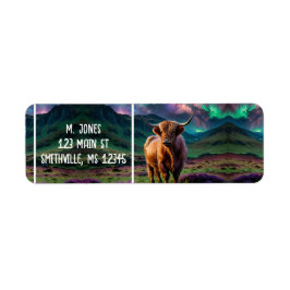 Highland Koe onder de sterren Etiket