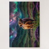 Highland Koe onder de sterren Legpuzzel (Verticaal)