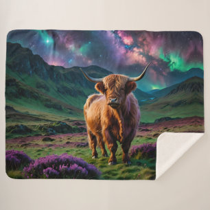 Highland Koe onder de sterren Sherpa Deken