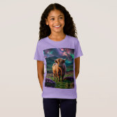 Highland Koe onder de sterren T-shirt (Voorkant volledig)