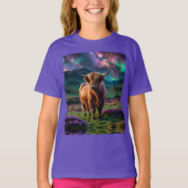 Highland Koe onder de sterren T-shirt