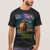 Highland Koe onder de sterren T-shirt (Voorkant)