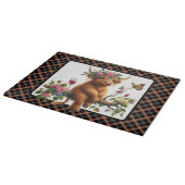 Highland Koe op een filiaal Snijplank (Hoek)