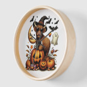 Highland Koe op pompoen Halloween (Hoek)