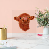 Highland Koe Oversized T-shirt Acryl Bord (Huwelijk)