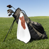 Highland Koe Oversized T-shirt Golfhanddoek (Groen)