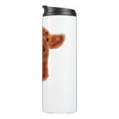 Highland Koe Oversized T-shirt Thermosbeker (Geroteerd rechts)