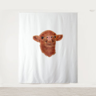 Highland Koe Oversized T-shirt Wandkleed