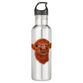 Highland Koe Oversized T-shirt Waterfles (Voorkant)