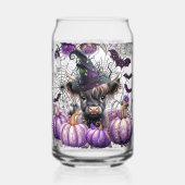 Highland Koe Painted Can Bril Blikvorm Glas (Voorkant)