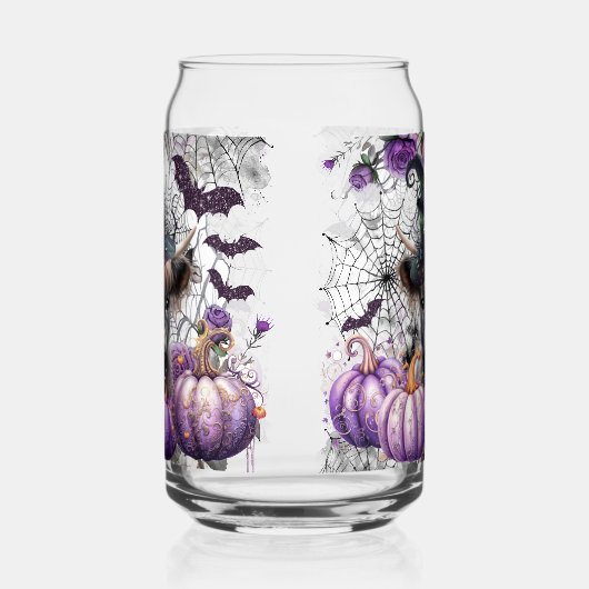 Highland Koe Painted Can Bril Blikvorm Glas (Links)