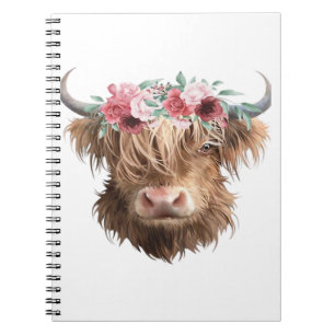 Highland Koe Painting Classic T-shirt Notitieboek