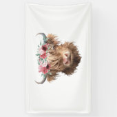 Highland Koe Painting Classic T-shirt Spandoek (Verticaal)