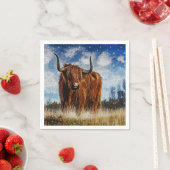 Highland Koe Paper Napkins Servet (Insitu)