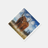 Highland Koe Paper Napkins Servet (Hoek)