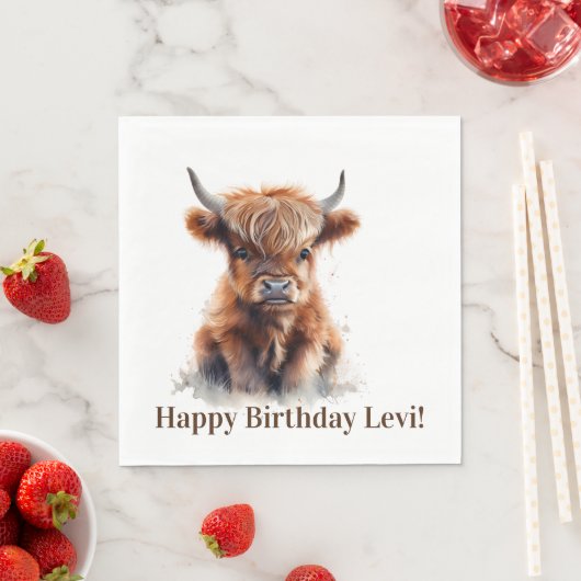 Highland koe party servetten (Insitu)