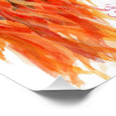 Highland Koe 'Peekaboo' Poster Afdrukken (Hoek)