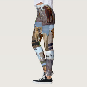 Highland Koe Photo Collage Leggings