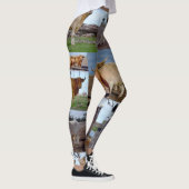 Highland Koe Photo Collage Leggings (Rechts)