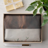 Highland Koe Pink Flower Crown Decoupage Tissuepapier (Geschenk)